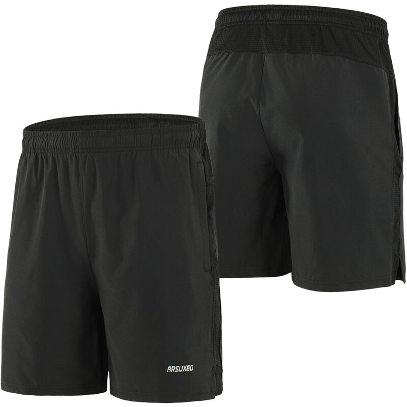 Pantalones cortos de ciclismo para hombres, Pantalones cortos para correr,Negro, M