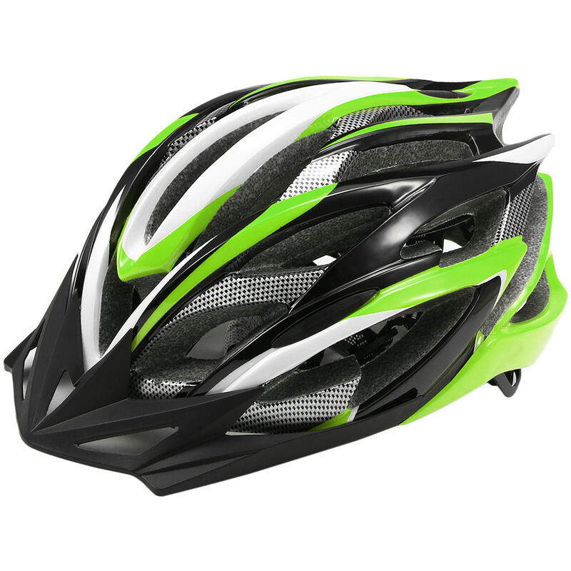 Lixada 25 Vents Ultraligero EPS moldeado integralmente Deportes al aire libre Mtb / Ciclismo de carretera Bicicleta de montana Bicicleta Patinaje ajustable Casco,Verde