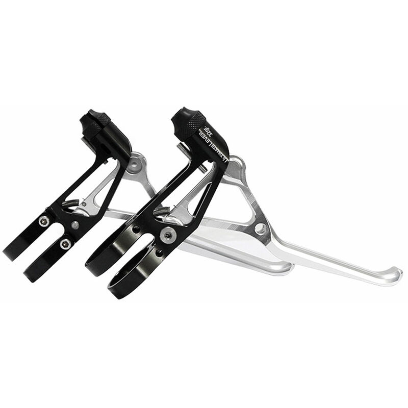 Mango de freno de bicicleta de montana Mango de freno de velocidad variable de aleacion de aluminio Mango de freno ajustable 2PCS Palancas de freno de bicicleta Accesorios de bicicleta,Plata