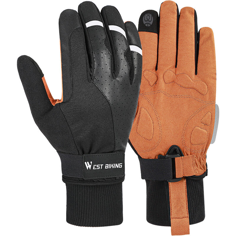 WEST BIKING Guantes de ciclismo Deporte al aire libre MTB Bicicleta Motocicleta Guantes antideslizantes Guantes antichoque