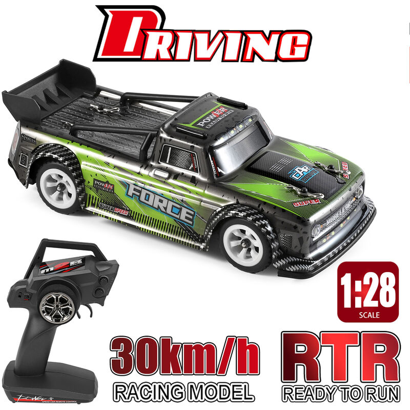 WLtoys 284131 RC Car 1/28 Short Truck Car 2.4GHz RC Race Car 30 km / h Alta velocidad Regalo para ninos RTR con chasis de metal