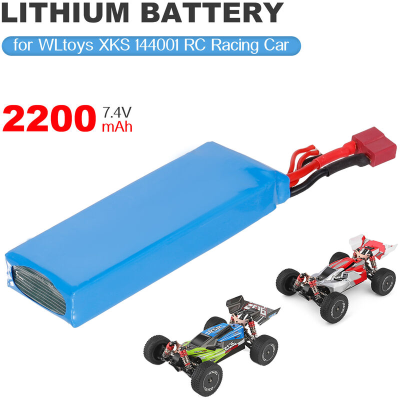 para WLtoys XKS 144001 1/14 RC Car Battery 7.4V 2200mAh Batería de litio para carreras de coches RC Crawler