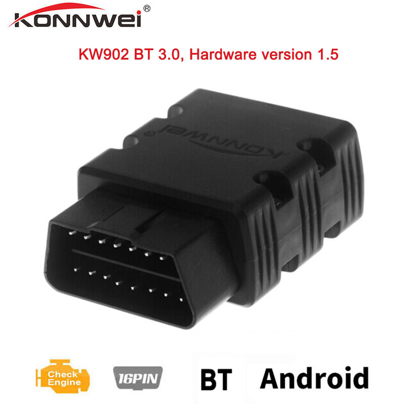 KONNWEI Mini BT Wireless OBD-II Auto Diagnostic Scan Tools, Black KW902