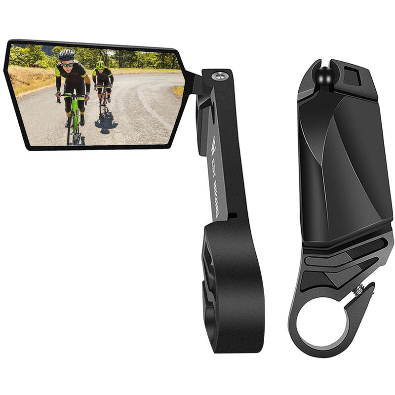 2 espejos para bicicleta,Espejo de seguridad para manillar,plegable y giratorio 360 grados,para bicicleta de montaña