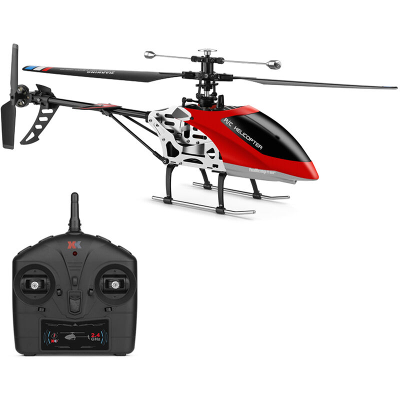 WLtoys V912-A 2.4GHz Helicóptero de Control Remoto,4CH Fuselaje de Aleación,con Función de una Tecla de Despegue y Aterrizaje