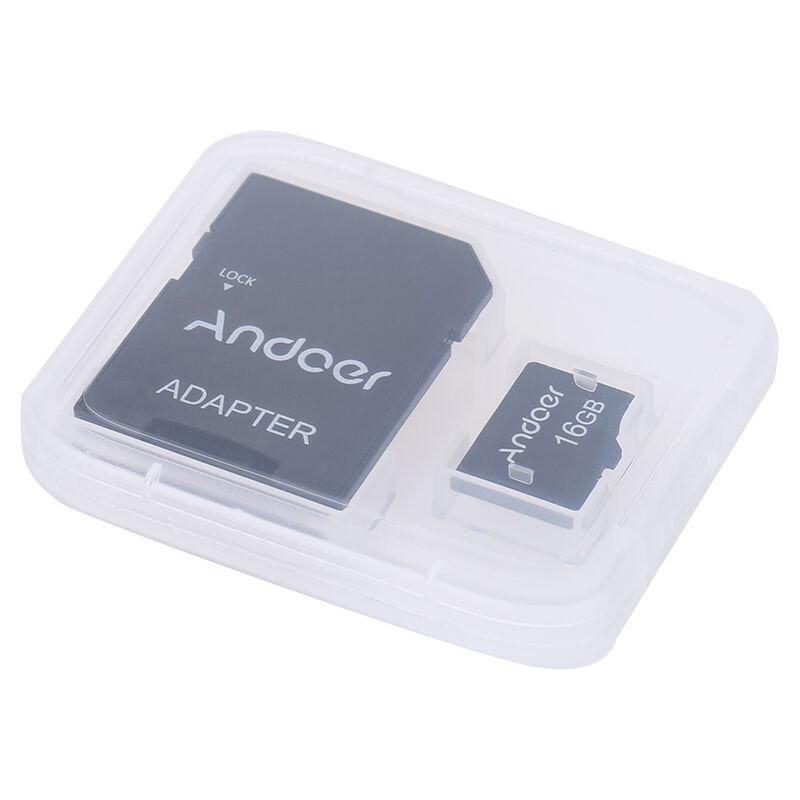 Andoer 16 GB Clase 10 Tarjeta de memoria Tarjeta TF + Adaptador de tarjeta TF,para cámara Cámara de coche Teléfono celular Mesa PC Reproductor de audio GPS