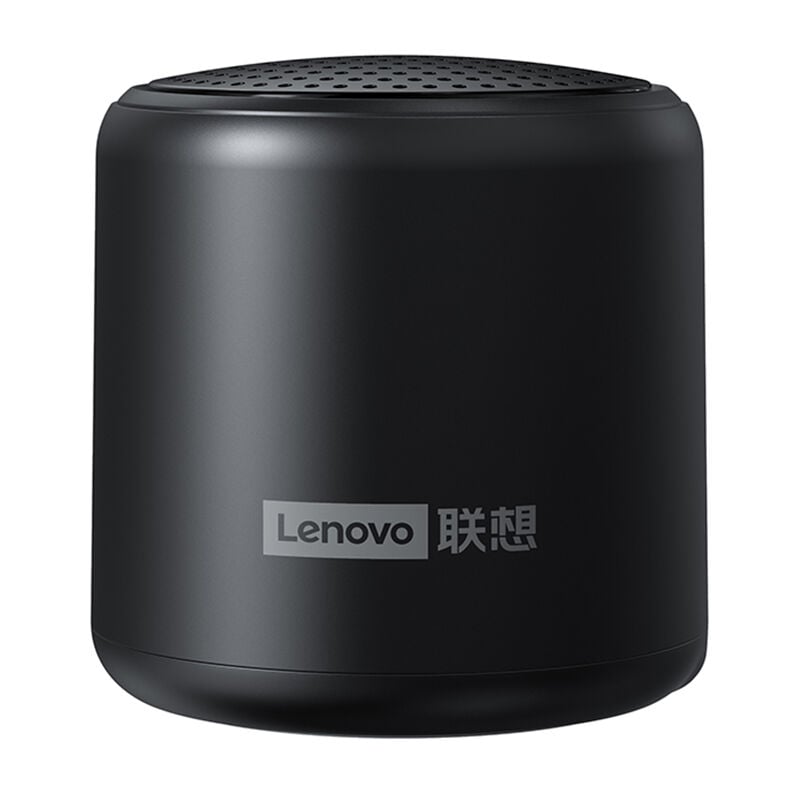 Lenovo L01 BT5.0 Altavoz inalámbrico, altavoz ligero portátil de 53,6 g, con micrófono/USB/IPX5 resistente al agua/llamada de voz HD/sonido estéreo HiFi/altavoz de graves profundos Dispositivo inalámbrico,Negro,Con voz de IA