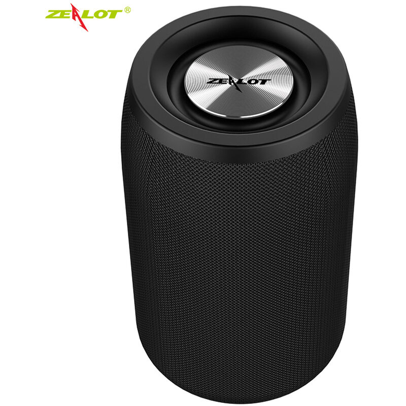 ZEALOT S32 TWS Bluetooth,Altavoz portátil,Mini altavoz de columna inalámbrico impermeable para exteriores,Soporta tarjeta TF FM estéreo 3D Hi-Fi,Negro