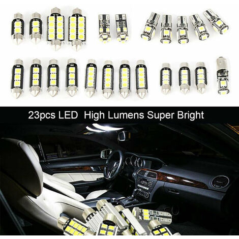 1 par de bombillas LED T10 para luces laterales de coche luz interior de lectura luz de estacionamiento