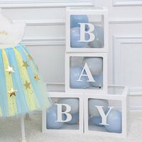 Caja para decoración transparente para Baby Shower decoraciones para Baby Show 