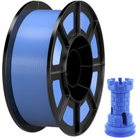 bobina de 1 kg Filamento ABS para impresora 3D compatible con la mayoría de impresoras FDM 1,75 mm ABS 1,75 ABS negro 