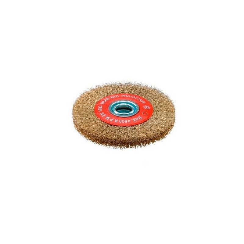 Sidamo - Brosse Circulaire Avec Bagues D.200x20x32fil Ondule Laitonne