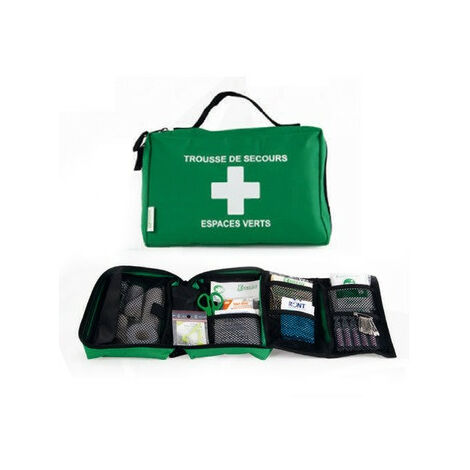Esculapio - Botiquín de nylon de primeros auxilios de trabajo y espacio