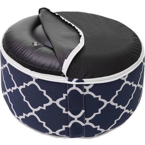 Relaxdays Sgabello Gonfiabile da Esterno, Pouf Arredo Outdoor