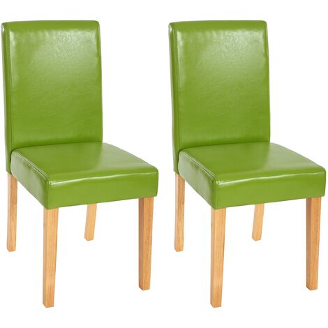 Set 4x sedie Littau ecopelle scamosciata sala pranzo 56x43x90cm ~ piedi chiari