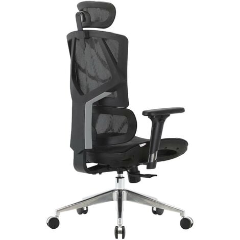 SIHOO Poltrona da ufficio ergonomica con braccioli 4D,supporto