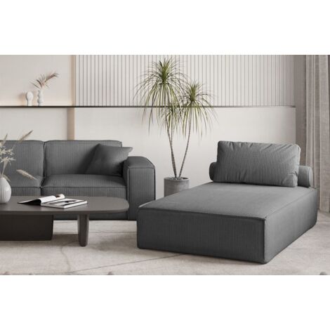 Chaiselongue Sezlong Liege CELES PREMIUM in Stoff Scala Anthrazit (1/3)