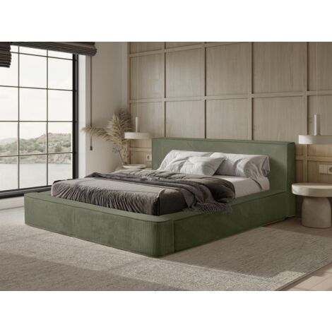 Polsterbett Doppelbett MODESTO Komplettset 140x200cm in Stoff Lincoln Forest (1/5)