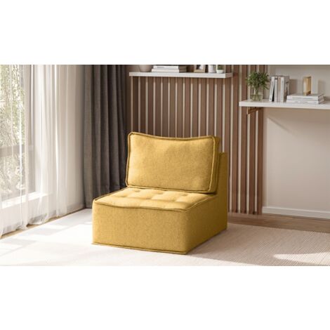 Sessel Designersessel SANDE XS Stoff Raven Honiggelb (1/3)
