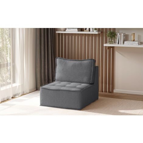 Sessel SANDE 1-Sitzer Modul Stoff Alpine Anthrazit (1/5)
