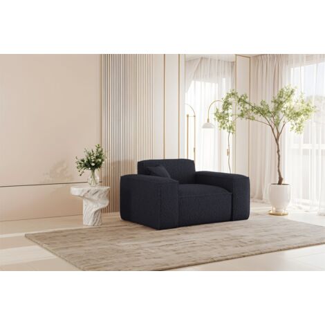 Sessel Designersessel CELES PREMIUM in Stoff Sven Dunkelblau (1/4)