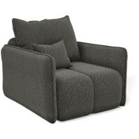Sessel Designersessel MORGANO Stoff Abriamo Graphit