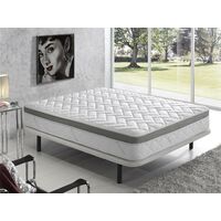 SIMPUR RELAX matelas 160x200 - fil d'argent - mousse à mémoire de forme - épaisseur 25 cm - ferme en profondeur et doux en surface.