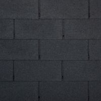 Tejas bituminosas TRIO, de color negro - la techumbre bituminosa 3 m2 - Timbela T-BLACK