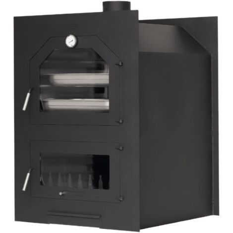 FOGARIS Estufa de leña con HORNO SARMIRA - modelo GRAN FORMATO INSERTABLE 14,9kW