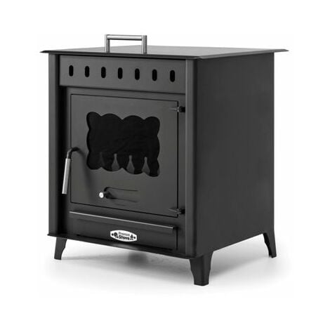 PRENSA STOVE Timanfaya 1 - Estufa de Leña 12.6KW, Eficiencia 79%, Ambiente Acogedor