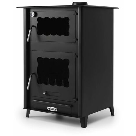 Estufa de Leña - PRENSA STOVE Etna -  13KW, Vidrio Ceramico, Alta Eficiencia, Estilo Innovador