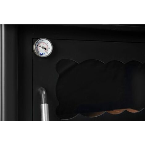 PRENSA STOVE Everets - Estufa de Leña 13KW, Horno y Campana, Eficiencia y Estetica