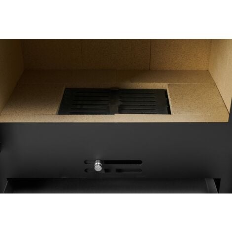 PRENSA STOVE Ares - Estufa de Leña con Horno 15.55KW, Eficiencia 79.24%, Diseño Premium