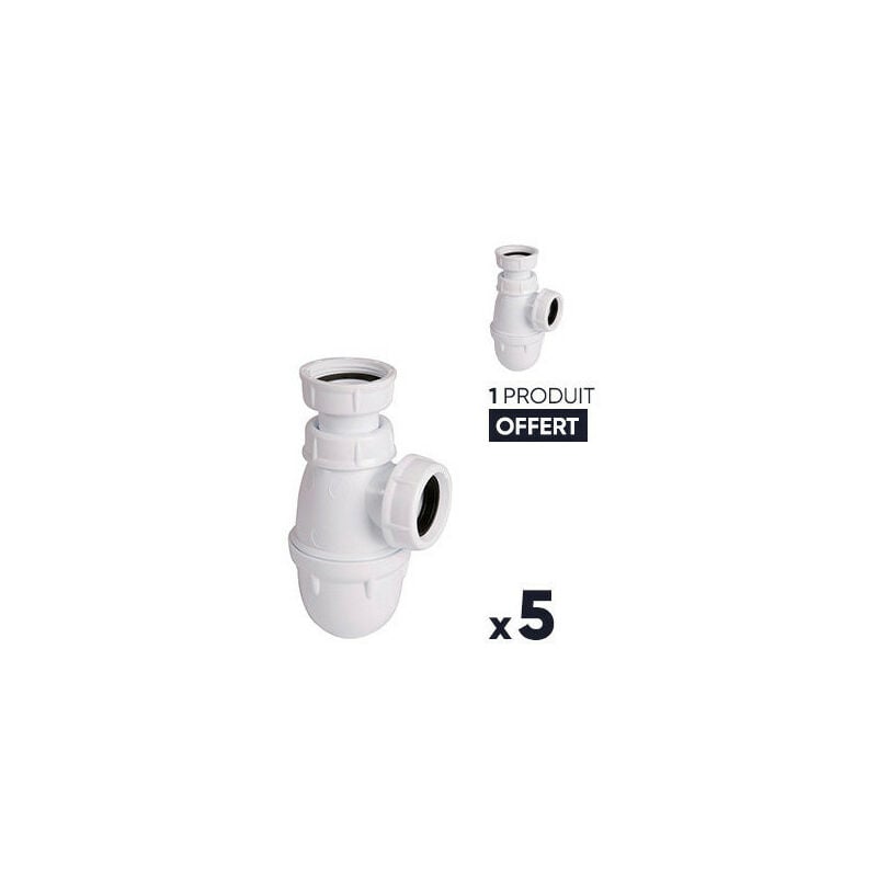 Siphon réglable Nicoll pour lavabo avec joint conique - Diamètre