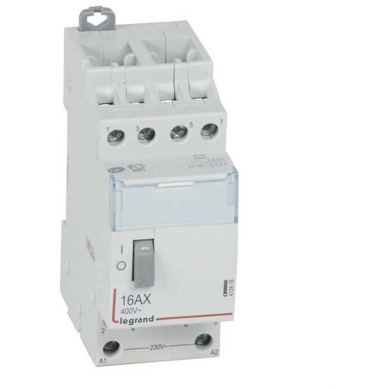Télérupteur CX³ silencieux avec bornes à vis 1P 16A 250V~ contact 1F -  tension commande 230V~ - 1 module