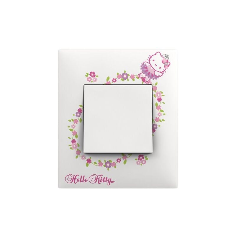 Plaque 1 poste collection Hello Kitty - Etoile Arnould Espace Evolution 64874
