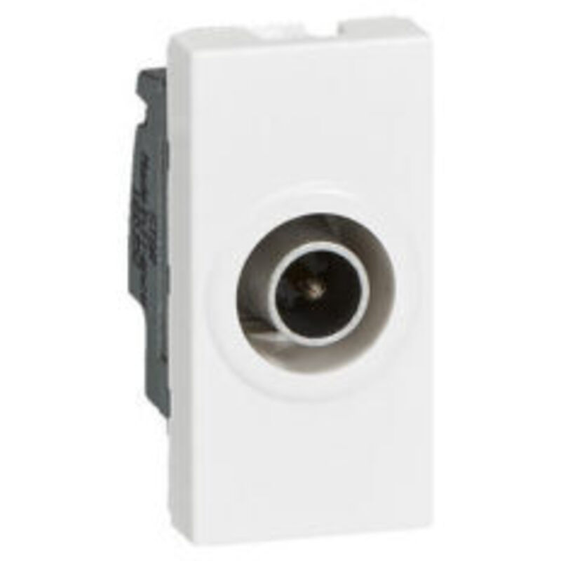 Prise TV Legrand Mosaic 50 - 1 Module Blanc, Fiche Femelle, Neuf (sans Emballage)