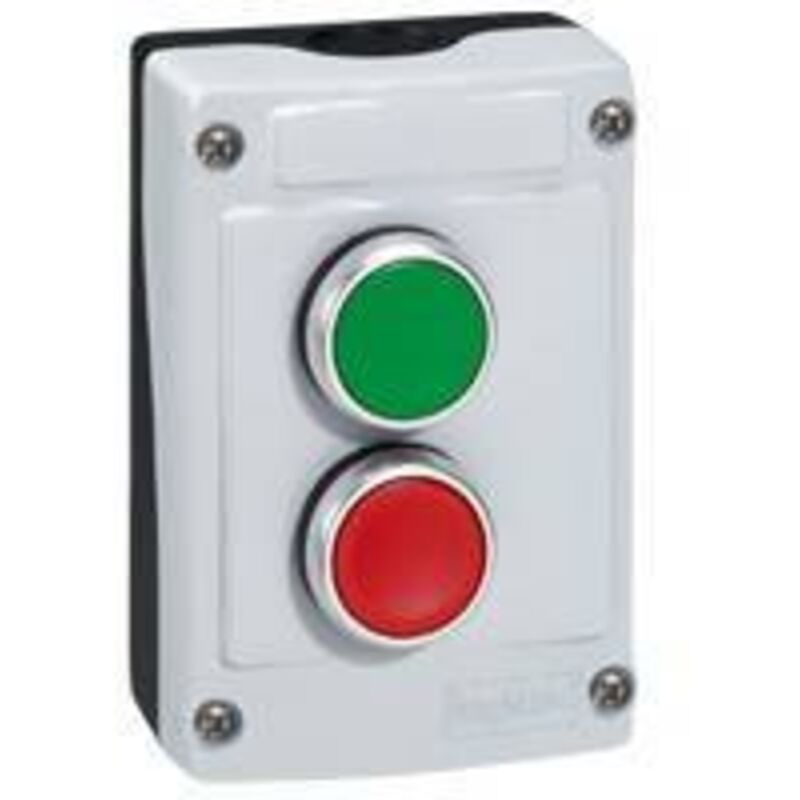 Boîtier Bouton-poussoir Vert étanche – Pour Ouvre-porte Automatique, Garage, Commande Momentanée (ABS, 10A, 6.3-400V)