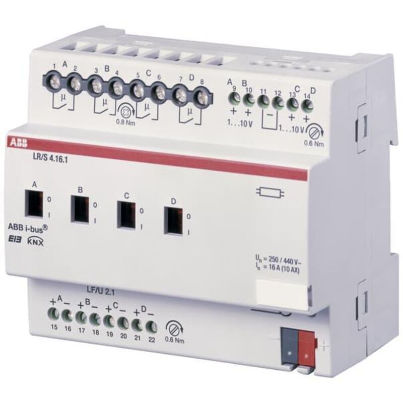 Cmd Module Abb Module 4 Sorties Régulation d'Éclairage 16A Mrd 2CDG110088R0011 ABB 588311