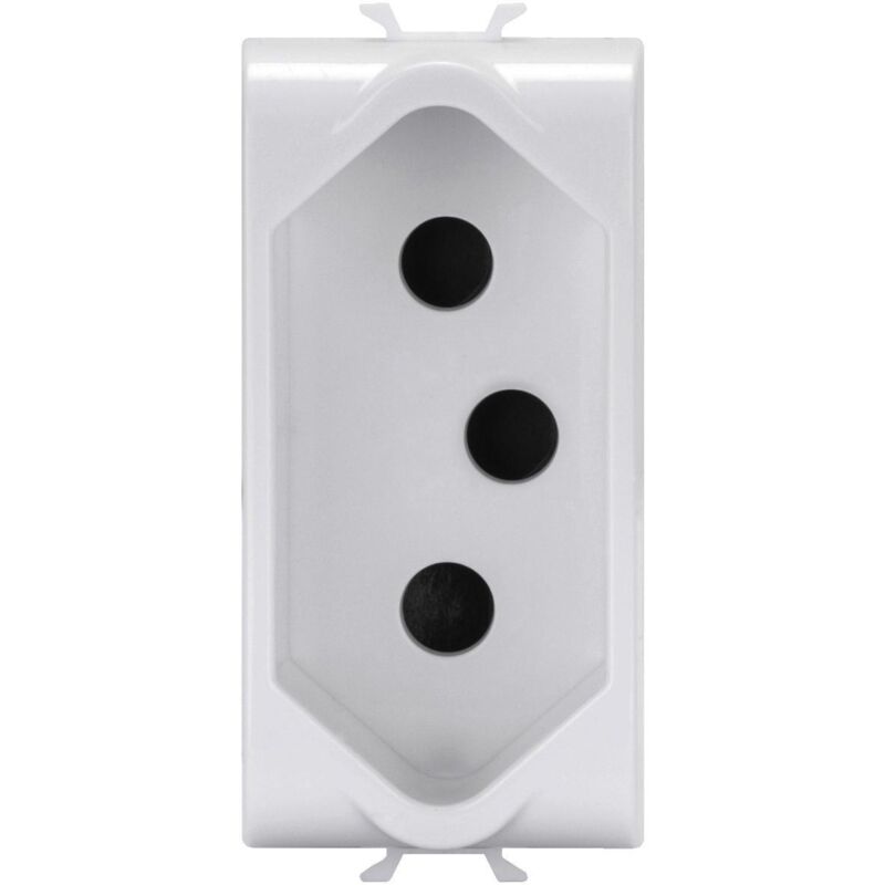 GEWISS 14203 Steckdose – 2P+T 16A, Farbe Titan, Serie Chorus
