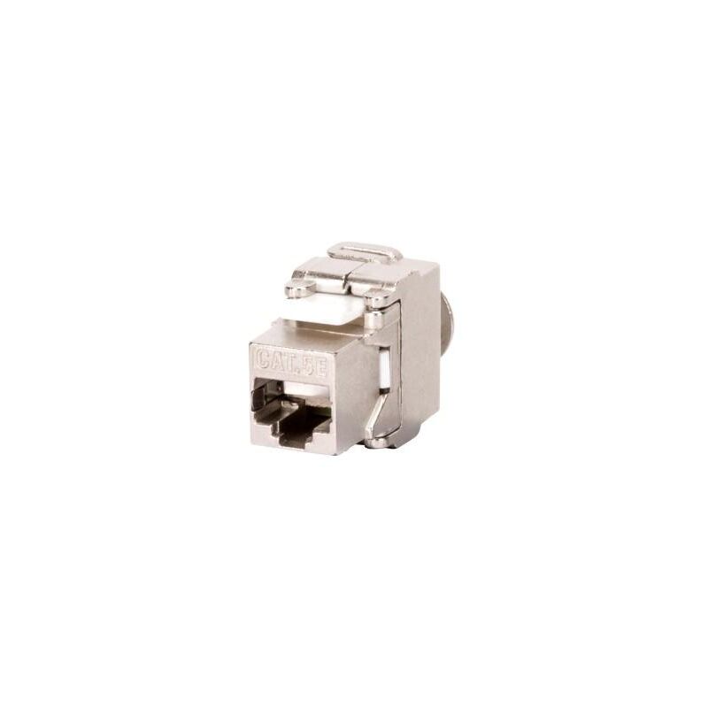 oniroview Presa RJ45 UTP CAT.5e Compatibile Living Classica Tasto Largo Presa Modulare 8 poli per cavi ethernet connessione a crimpare senza attrezzi, colore nero