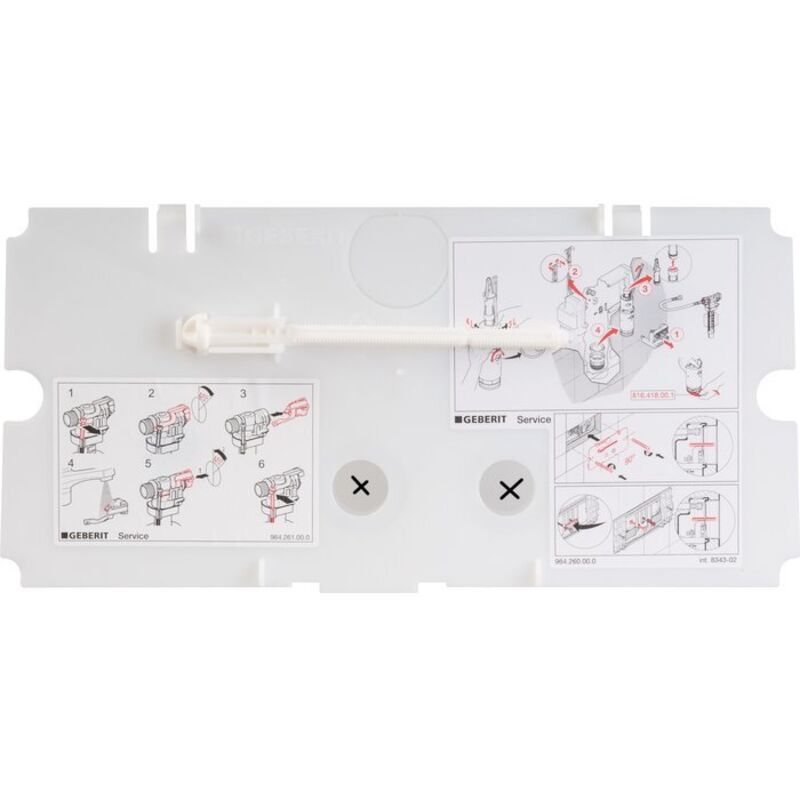 Couvercle Geberit Couvercle Protection Chasse D'Eau Geberit Twinline - Pièce Détachée 240.512.00.1 - Fabriqué Allemagne Couvercle Chasse D'eau Geberit