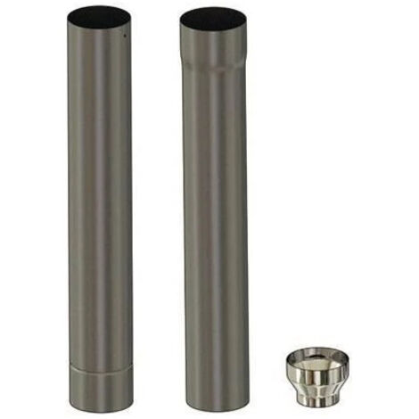 TEN – Conduit de fumée télescopique noir mat 150 mm – Acier émaillé résistant aux acides – Longueur 1105 mm – 349901 (1/2)