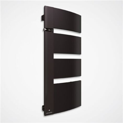 Atlantic – Radiateur sèche-serviettes mixte 1750W noir – Mât gauche – Tube rond – Pour salle de bain – 814121 (1/3)