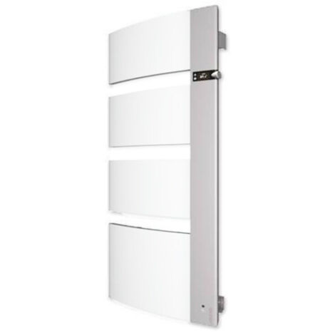 Atlantic – Radiateur sèche-serviettes mixte 1750W – Mât droit – Blanc/gris – Pour salles de bain – SKU 814118