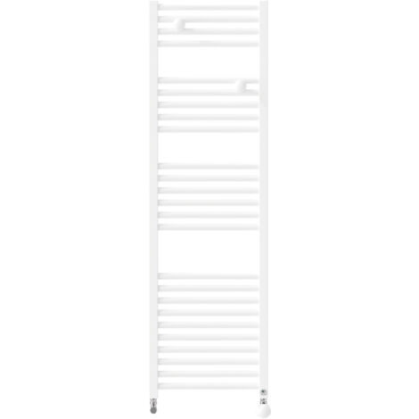 RADIATEUR SÈCHE-SERVIETTES EAU CHAUDE ÉTROIT 500W BLANC BRILLANT THERMOR 471606 (1/2)