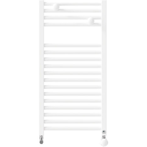 RADIATEUR SÈCHE-SERVIETTES EAU CHAUDE ÉTROIT 314W BLANC BRILLANT THERMOR 471605 (1/2)