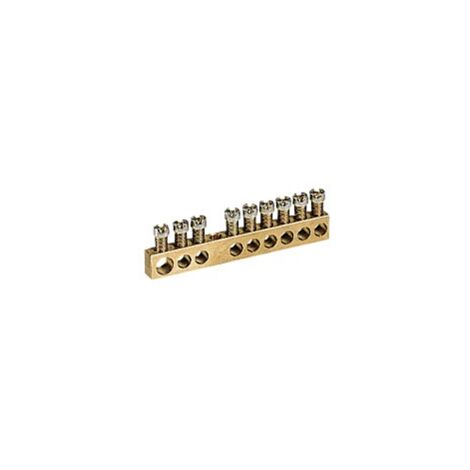 Bornier de répartition nu à visser 1 connexion 6mm² à 25mm² longueur 45mm LEGRAND 004801