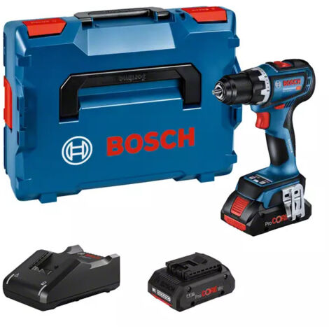 Perceuse visseuse 18V GSR 18V 90C moteur sans charbon + 2 batteries Procore 4Ah + chargeur en coffret L BOXX BOSCH 06019K6004 (1/10)