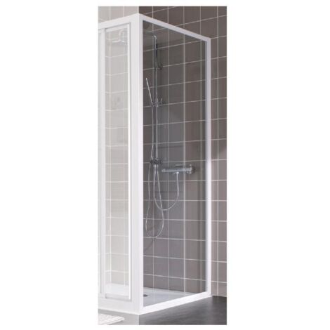 Paroi de douche fixe Atout 3 Leda - Verre transparent - 80 cm (1/3)